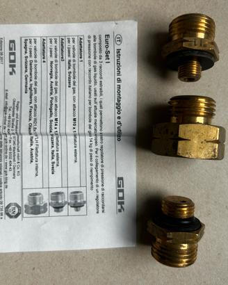 Set 3 raccordi gas Gok