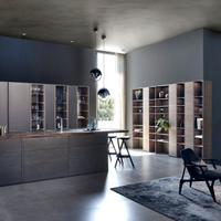 Cucina Metal con isola Top Laminato | L. 300 cm