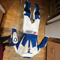 Tuta Biesse in pelle da bambino per minimoto