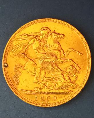 Sterlina D'ORO SOVEREIGN anno 1900