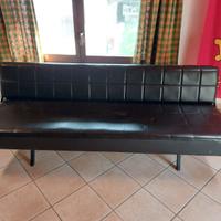 Divano letto in pelle vintage
