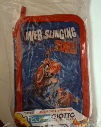 astuccio portapastelli spider-man 