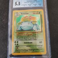 Venusaur ENG CGC 5.5 pokemon (1999) graded
