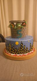 torta scenografica tartarughe ninja