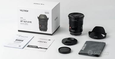 Viltrox af 16mm f 1.8 obiettivo Sony e-mount full
