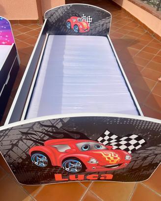 Letto bambino macchina rossa