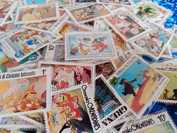 Raccolta francobolli disney