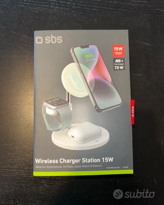 Caricatore wireless 3 in 1 - mai usato