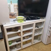 Credenza cucina con vetri