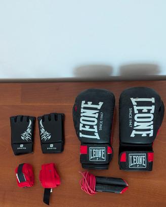 Kit guantoni da boxe completo 