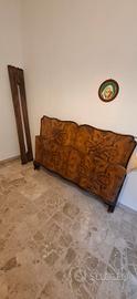 Telaio letto matrimoniale in legno massello stile