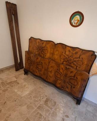 Telaio letto matrimoniale in legno massello stile
