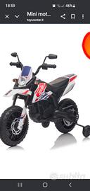 mini moto cross elettrica bambino