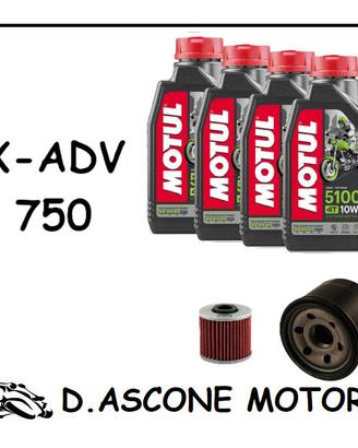 TAGLIANDO X-ADV 750 17-20 MOTUL 5100