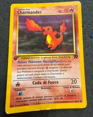 Pokémon Charmander 50/82 Team Rocket 1ª Edizione