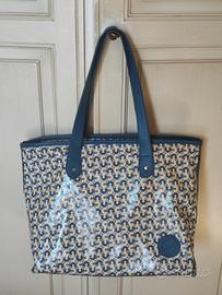 Carpisa borsa fantasia geometrica blu beige