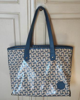 Carpisa borsa fantasia geometrica blu beige