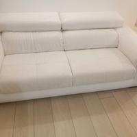 divano 3 posti ecopelle con chaise longue