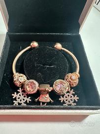 Bracciale Pandora aperto oro rosa