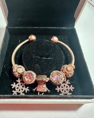 Bracciale Pandora aperto oro rosa
