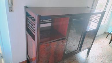 Mobiletto da salotto in piuma di Mogano