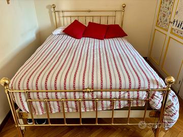letto in ottone matrimoniale francese