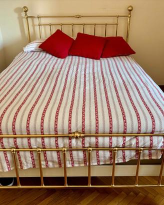 letto in ottone matrimoniale francese