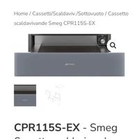 cassetto scaldavivande smeg CPR115S nuovo