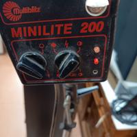 flash multiblitz minilite 200 + flash faro balcar