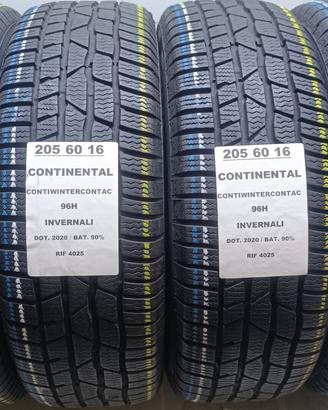 4 GOMME 205 60 16 CONTINENTAL INV RIF4025