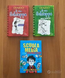 2 volumi "Diario di una Schiappa"+"Scuola media…"