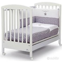 Lettino Cuoricini Bianco + Materasso OMAGGIO