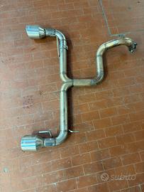 Marmitta libera in acciaio 500 Abarth