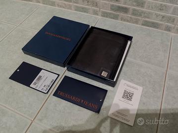 Trussardi portafoglio uomo vera pelle