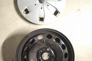 4 cerchi in ferro 16” + relativi copricerchi audi