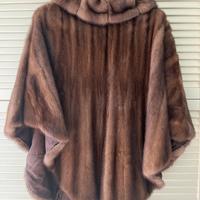 Mantellina di pelliccia di visone