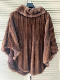 Mantellina di pelliccia di visone