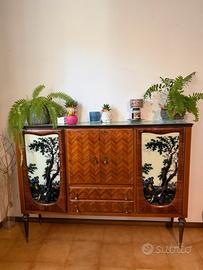 Coppia mobili vintage in legno anni 60