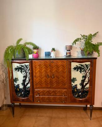 Coppia mobili vintage in legno anni 60