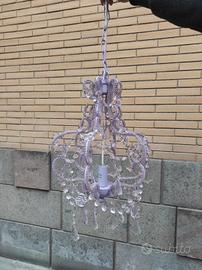 Lampadario lilla per cameretta 