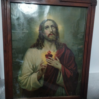 Quadro ANTICO Sacro Cuore di Gesù