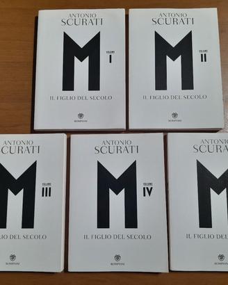 M Il figlio del secolo - Antonio Scurati 5 Volumi
