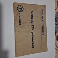 MANUALE USO MANUTENZIONE VESPA 125 PRIMAVERA 