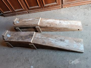 Set rampe per sollevamento auto in legno fai da te
