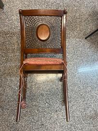 Poltroncina in faggio tinto noce  italia