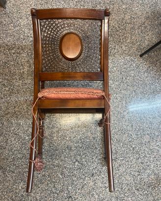 Poltroncina in faggio tinto noce  italia