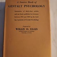 A SOURCE BOOK OF GESTALT PSYCHOLOGY WILLIS D.ELLIS