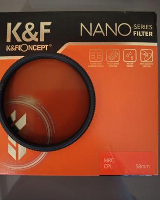 Filtri fotografici - CPL 58mm e ND 58/67mm