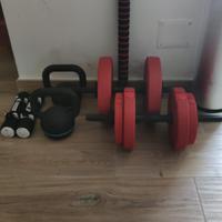 PUMP SET CON BILANCIERE E PESI DA 19,5 KG