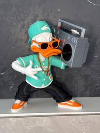 Paperino Donald Duck rapper statua 35 cm